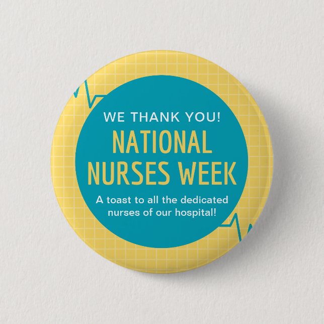Badge Rond 5 Cm Semaine nationale des infirmières (Devant)