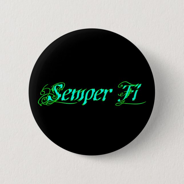 Badge Rond 5 Cm Semper Fi (Devant)