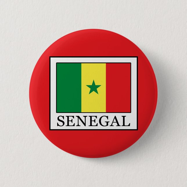 Badge Rond 5 Cm Sénégal (Devant)