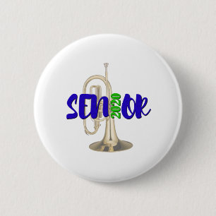Badge Rond 5 Cm Senior 2020 - Mellophone