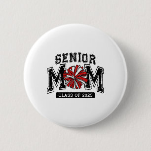 Badge Rond 5 Cm Senior Mom 2025 Cheer Mama Cl De 2025 Funny Gradua