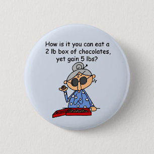 Badge Rond 5 Cm Sens de chocolat