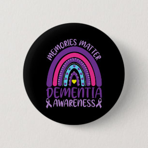 Badge Rond 5 Cm Sensibilisation à la démence Heimerheimer Sensibil