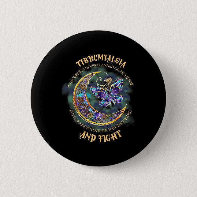 Badge Rond 5 Cm - Sensibilisation à la fibromyalgie 23 (Devant)