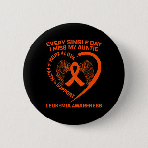Badge Rond 5 Cm Sensibilisation à la leucémie cardiaque du ruban o