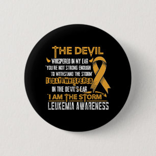 Badge Rond 5 Cm Sensibilisation à la leucémie Je suis le diable de