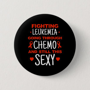 Badge Rond 5 Cm Sensibilisation à la leucémie Le guerrier du cance