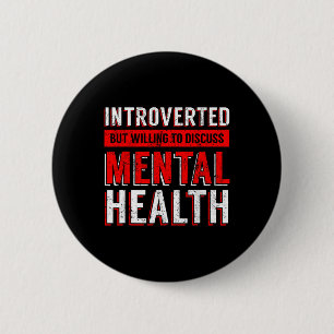 Badge Rond 5 Cm Sensibilisation à la santé mentale Dépression