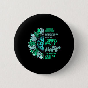 Badge Rond 5 Cm Sensibilisation À La Santé Mentale - Mettre Fin À