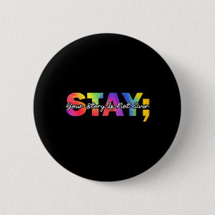 Badge Rond 5 Cm Sensibilisation à la santé mentale : votre histoir
