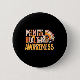 Badge Rond 5 Cm Sensibilisation à la santé Psychologie Thérapeute
