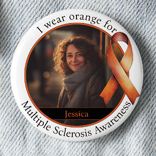 Badge Rond 5 Cm Sensibilisation à la sclérose en plaques : portez