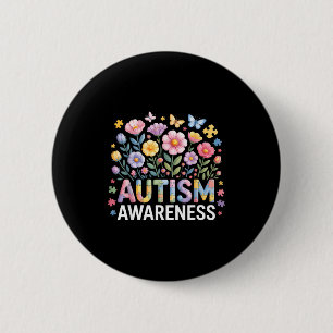 Badge Rond 5 Cm Sensibilisation à l'autisme