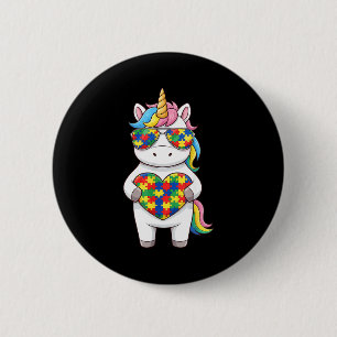 Badge Rond 5 Cm Sensibilisation à l'autisme 