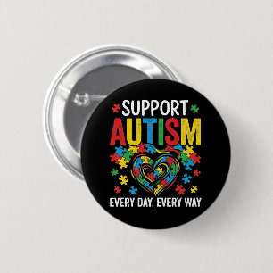 Badge Rond 5 Cm Sensibilisation à l'autisme