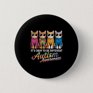 Badge Rond 5 Cm Sensibilisation à l'autisme autiste