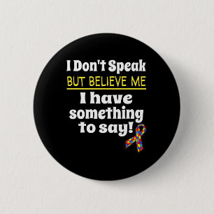 Badge Rond 5 Cm Sensibilisation à l'autisme Sensibilisation non ve