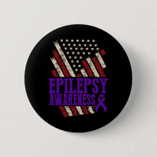 Badge Rond 5 Cm Sensibilisation à l'épilepsie Guerrier épileptique