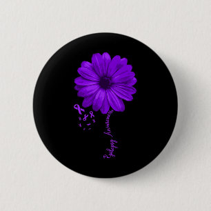 Badge Rond 5 Cm Sensibilisation à l'épilepsie Ruban violet novembr