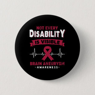 Badge Rond 5 Cm Sensibilisation à l'neurysme cérébral Tous les han