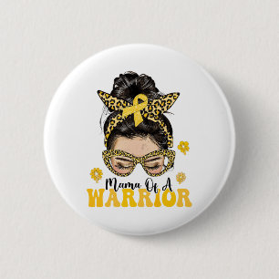 Badge Rond 5 Cm Sensibilisation au cancer de l'enfant Maman d'un g