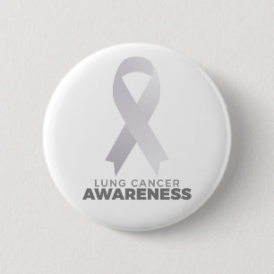 Badge Rond 5 Cm Sensibilisation au cancer du poumon