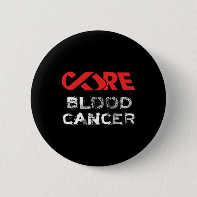 Badge Rond 5 Cm Sensibilisation au cancer du sang (Devant)