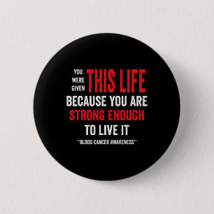 Badge Rond 5 Cm Sensibilisation au cancer du sang - Sensibilisatio