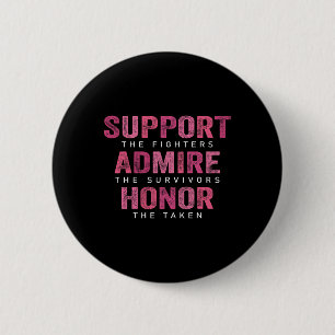 Badge Rond 5 Cm Sensibilisation au cancer du sein Admirez Honorez