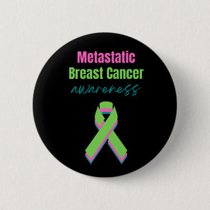 Badge Rond 5 Cm Sensibilisation au cancer du sein métastatique