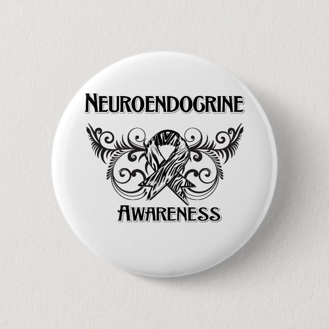 Badge Rond 5 Cm Sensibilisation au cancer neuroendocrinien (Devant)