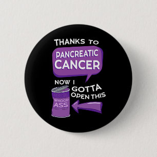 Badge Rond 5 Cm Sensibilisation au cancer pancréatique Adenocarcin