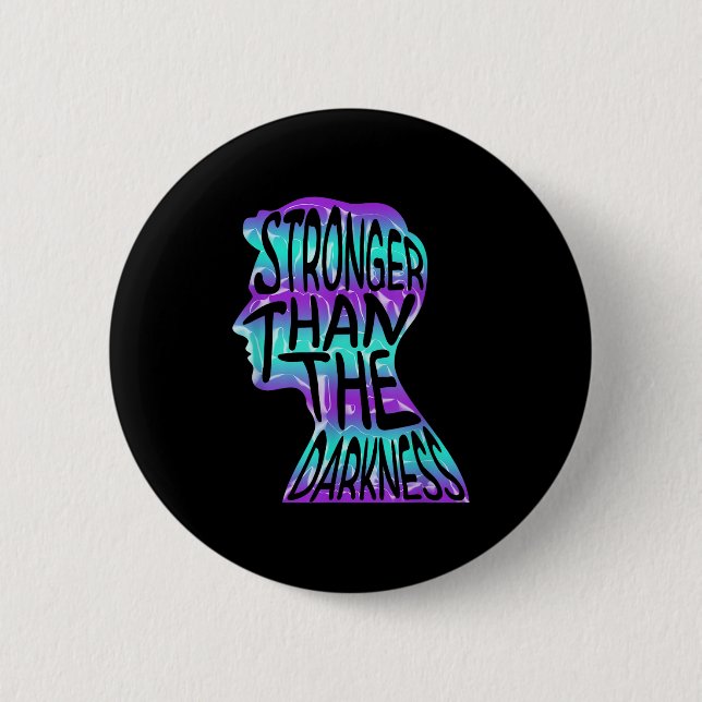 Badge Rond 5 Cm Sensibilisation au suicide Prévention du suicide S (Devant)
