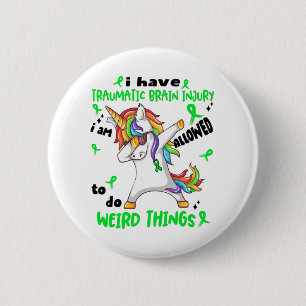 Badge Rond 5 Cm Sensibilisation aux traumatismes cérébraux Traumat