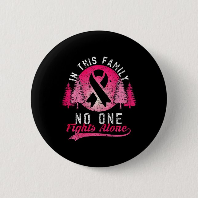 Badge Rond 5 Cm Sensibilisation des guerriers du cancer du sein Ca (Devant)