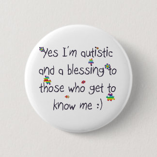Badge Rond 5 Cm Sensibilisation sur l'autisme