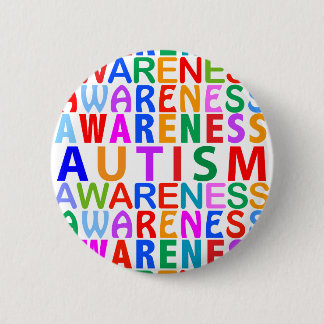 Badge Rond 5 Cm Sensibilisation sur l'autisme