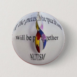 Badge Rond 5 Cm sensibilisation sur l'autisme
