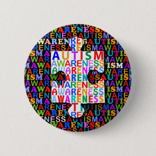 Badge Rond 5 Cm Sensibilisation sur l'autisme