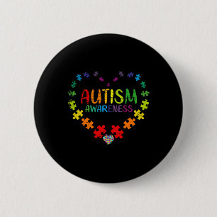 Badge Rond 5 Cm Sensibilisation sur l'autisme