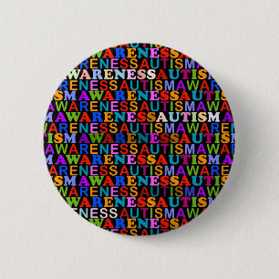Badge Rond 5 Cm Sensibilisation sur l'autisme