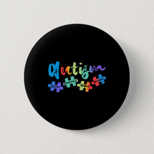 Badge Rond 5 Cm Sensibilisation sur l'autisme Accepter Comprendre
