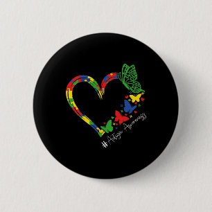 Badge Rond 5 Cm Sensibilisation sur l'autisme Accepter Comprendre 