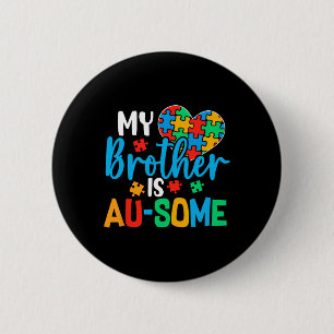 Badge Rond 5 Cm Sensibilisation sur l'autisme Autisme Squad Soutie