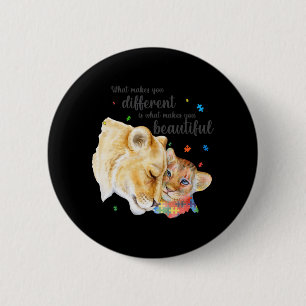 Badge Rond 5 Cm Sensibilisation sur l'autisme Ce Qui Vous Fait Dif