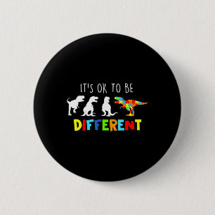 Badge Rond 5 Cm Sensibilisation sur l'autisme Dinosaur Enfants Gar