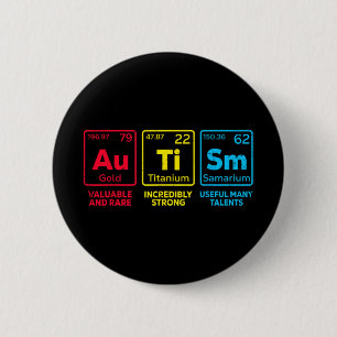 Badge Rond 5 Cm Sensibilisation sur l'autisme Femmes Hommes Enfant