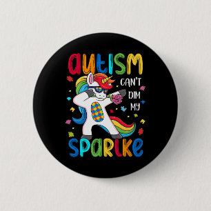Badge Rond 5 Cm Sensibilisation sur l'autisme motivationnelle L'au