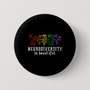 Badge Rond 5 Cm Sensibilisation sur l'autisme Neurodiversité est b