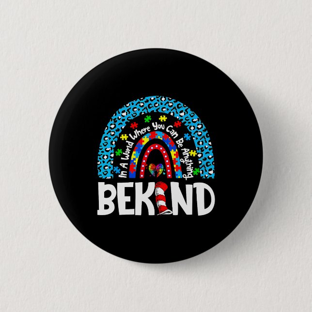 Badge Rond 5 Cm Sensibilisation sur l'autisme Pourquoi convient-il (Devant)